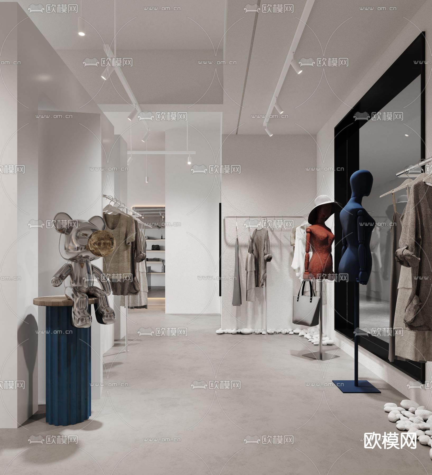 现代服装店 女装店3d模型下载（渲染图9）