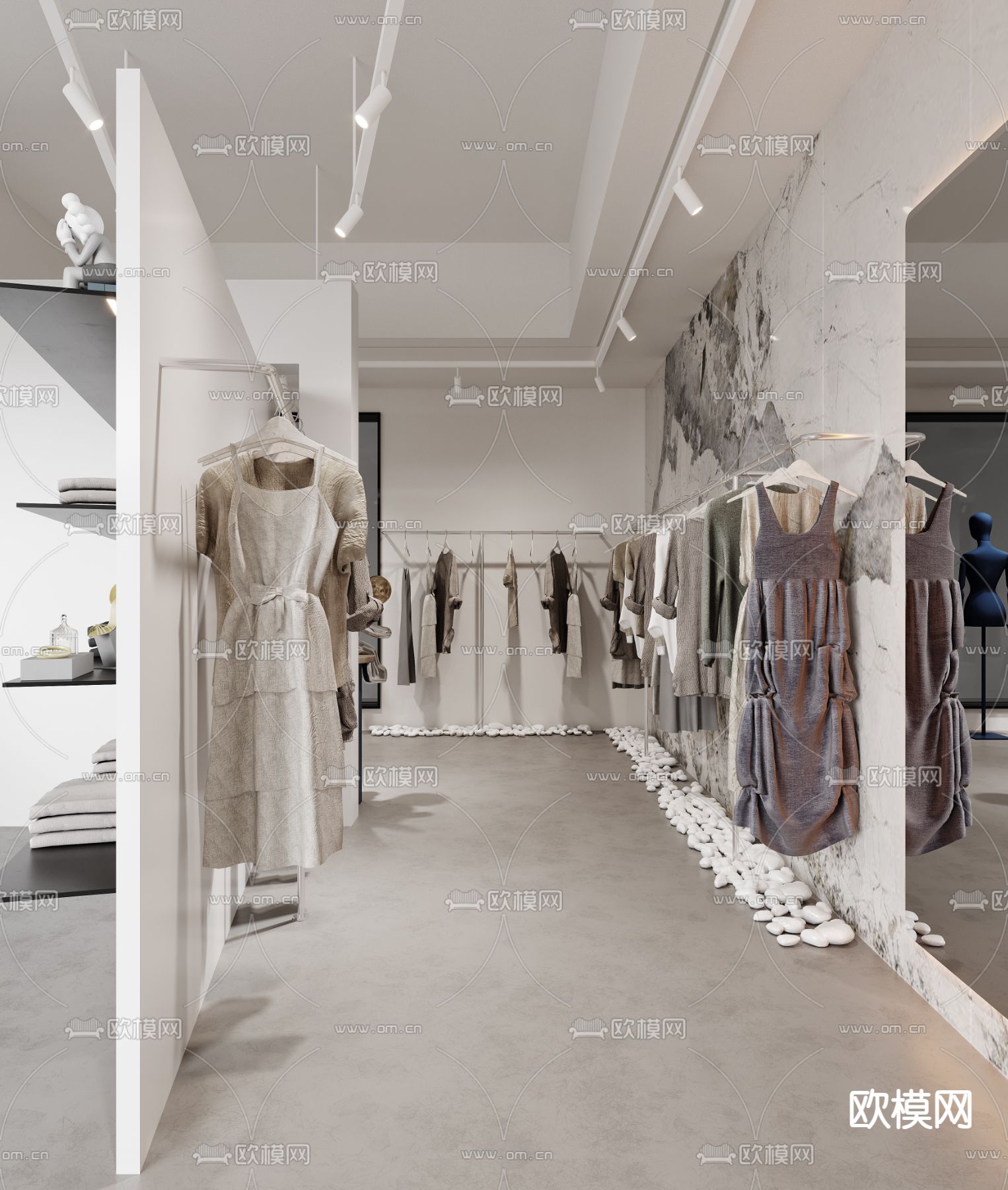 现代服装店 女装店3d模型下载（渲染图10）