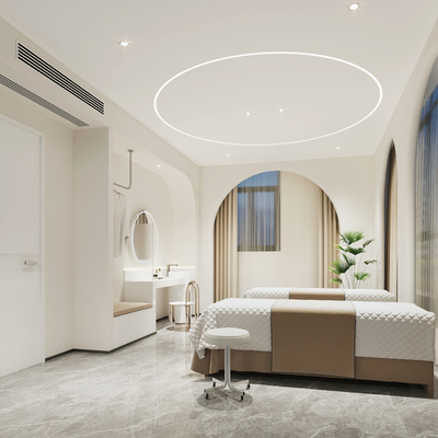  美容院护理间 治疗室 美容SPA间su模型 