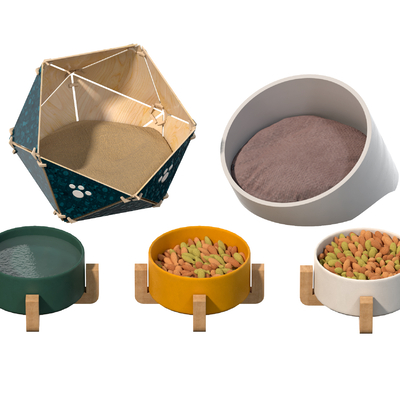  露营风吊床 躺椅su模型 