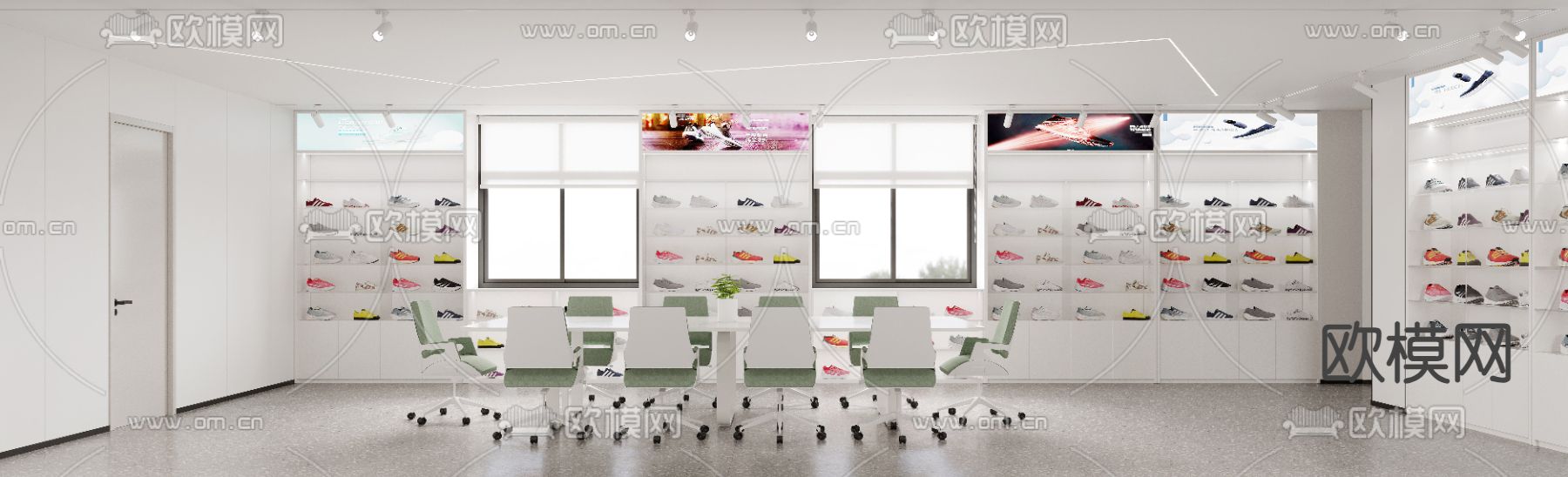 现代鞋店3d模型下载（渲染图4）