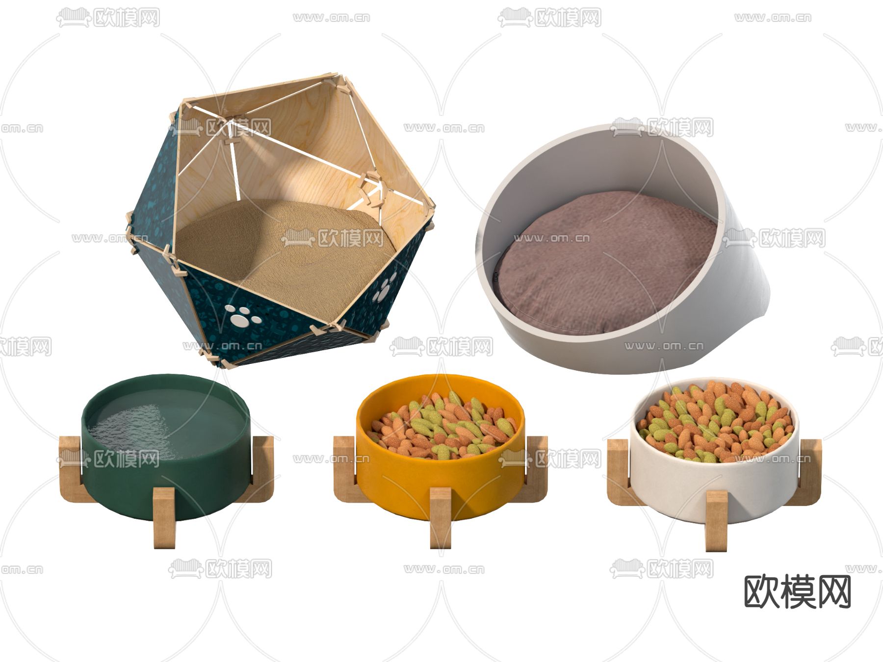 露营风吊床 躺椅su模型下载（渲染图2）