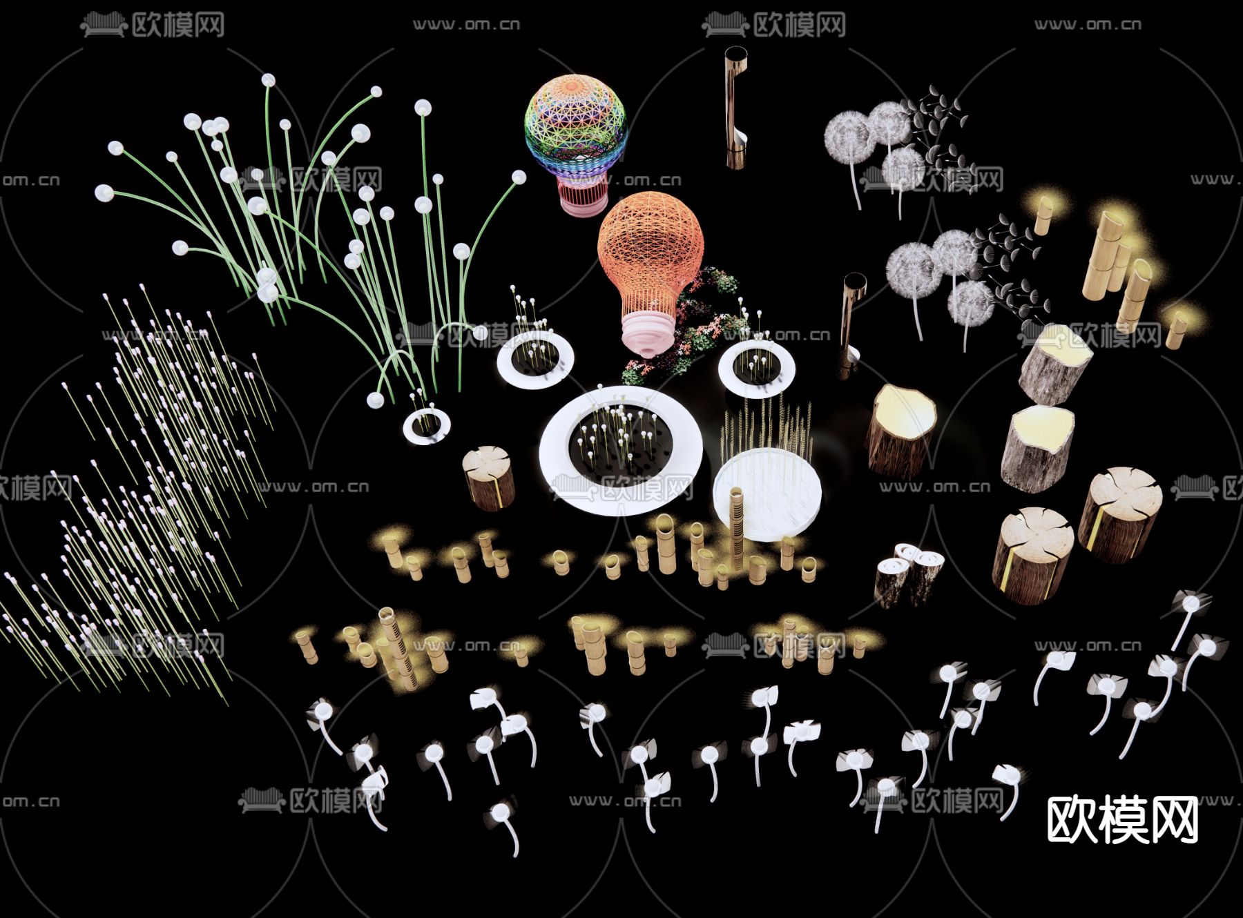 星星灯 氛围灯 装饰灯3d模型下载