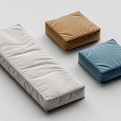 坐垫 飘窗垫 方块垫子su模型