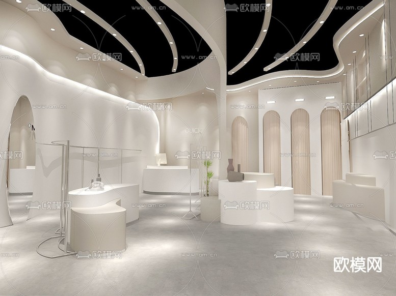 服装店 买手店 女装店3d模型下载(渲染图1)