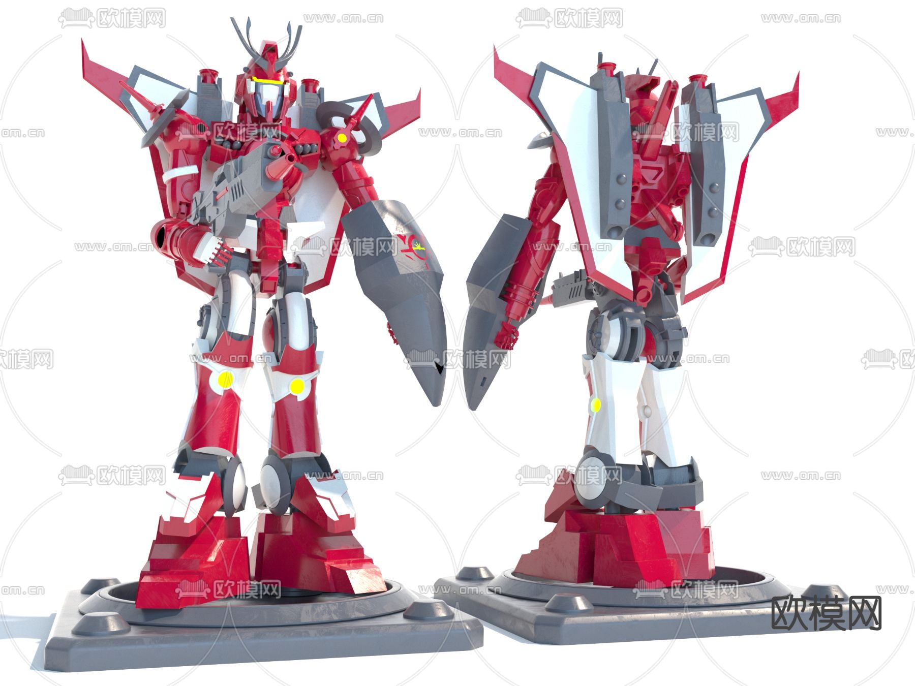 机器人玩具 变形金刚手办3d模型下载