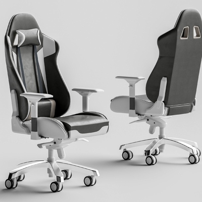 现代电竞椅 办公椅 转椅su模型