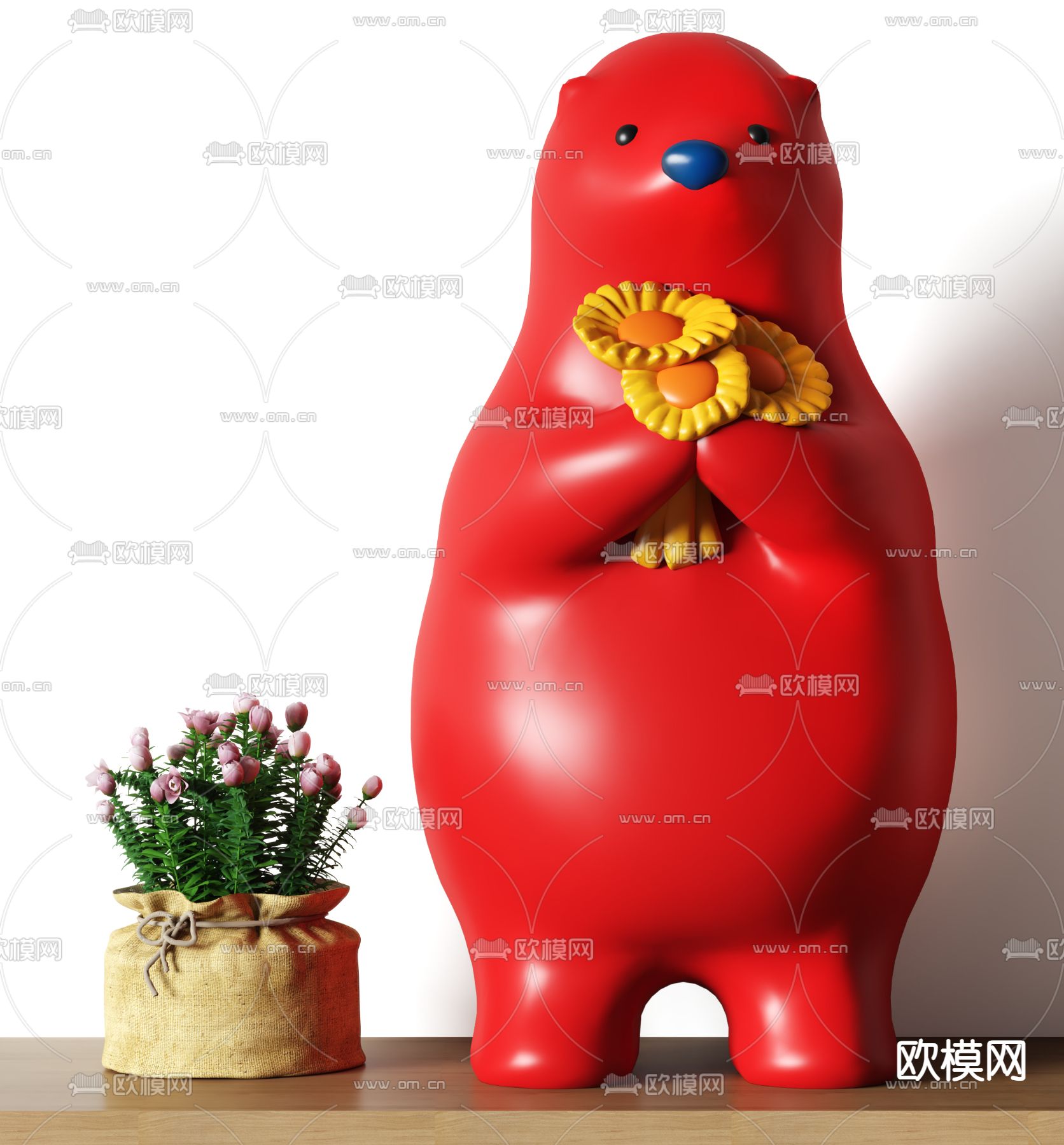 PUPU熊手办 潮玩 公仔3d模型下载