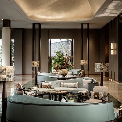 漫思设计 售楼处洽谈区