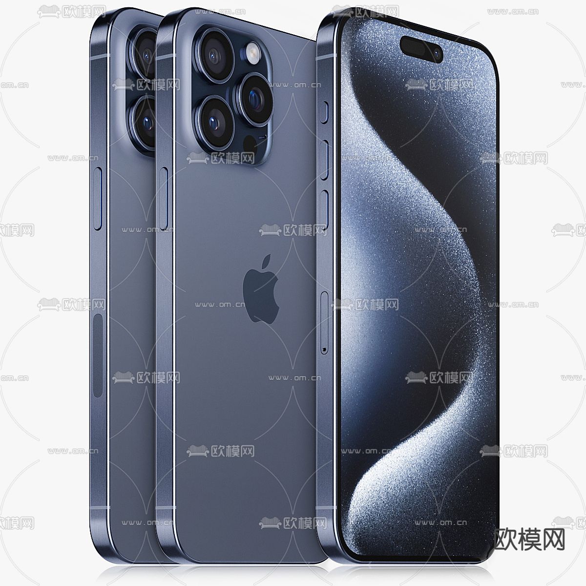 苹果iPhone 15 Pro MAX 智能手机3d模型下载