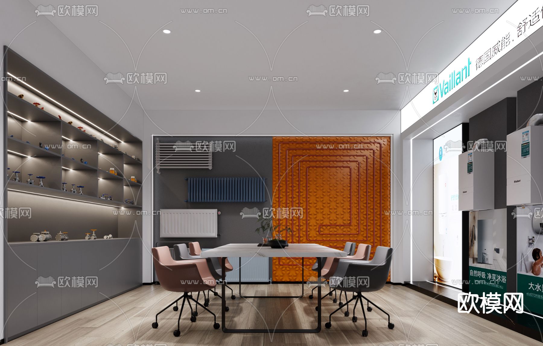 卫浴定制展厅3d模型下载（渲染图2）