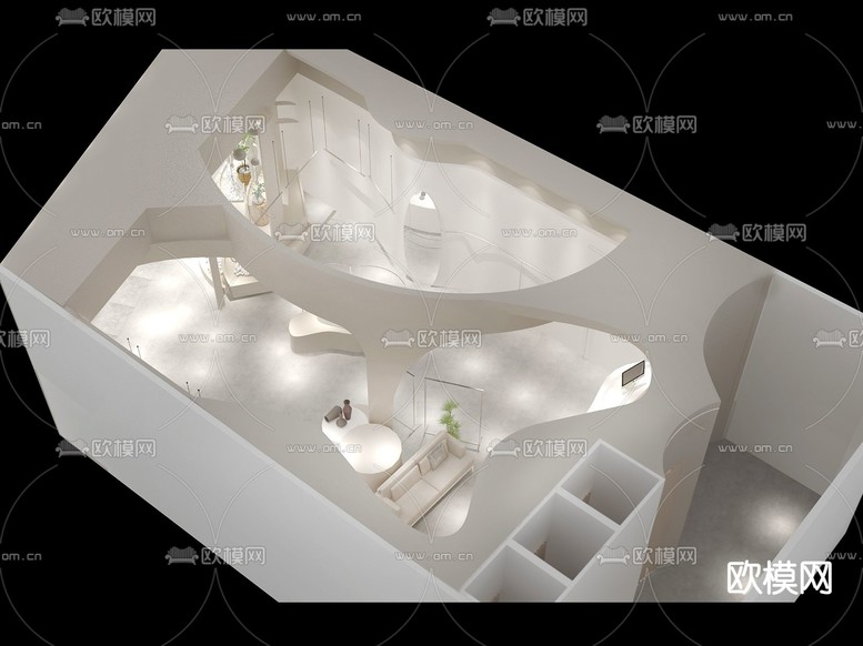 服装店 买手店 女装店3d模型下载(渲染图3)