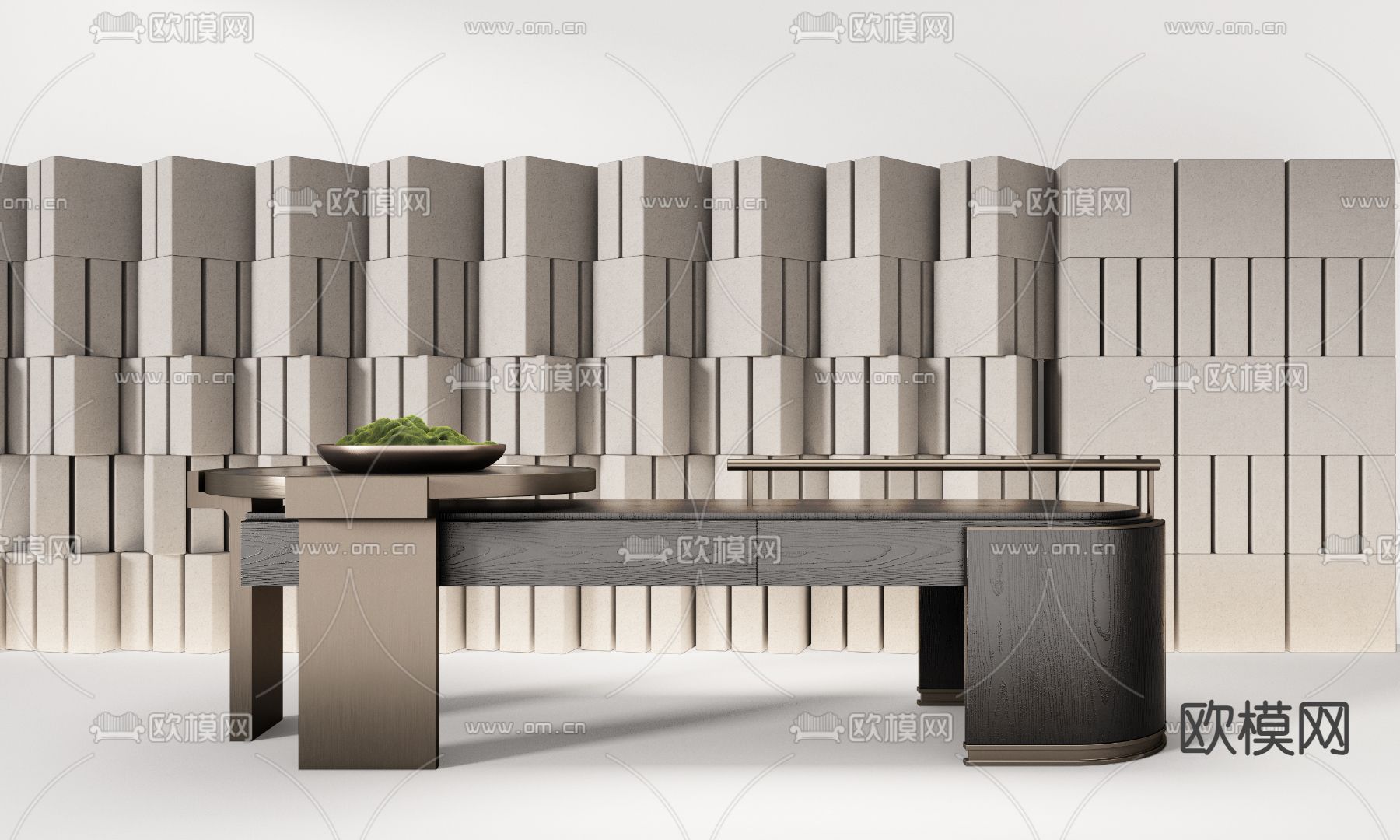 轻奢端景台 条案3d模型