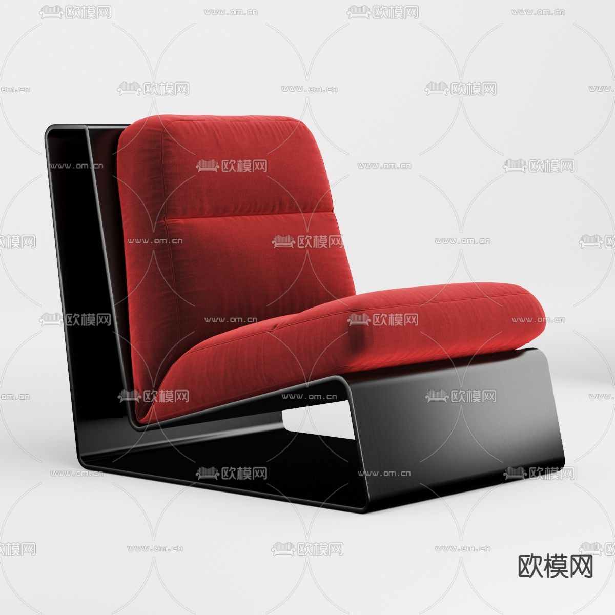 Baxter 休闲椅 沙发椅3d模型下载