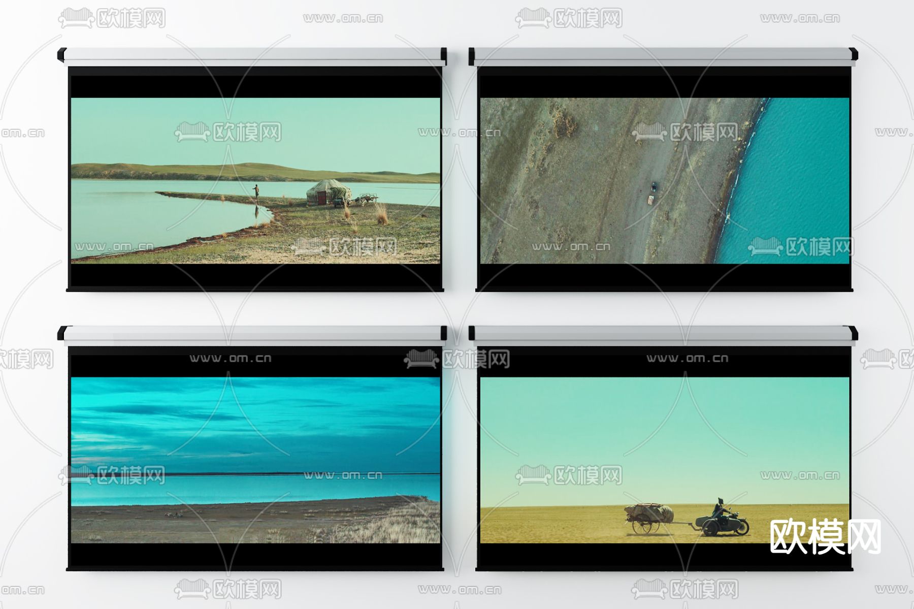 投影幕布3d模型下载