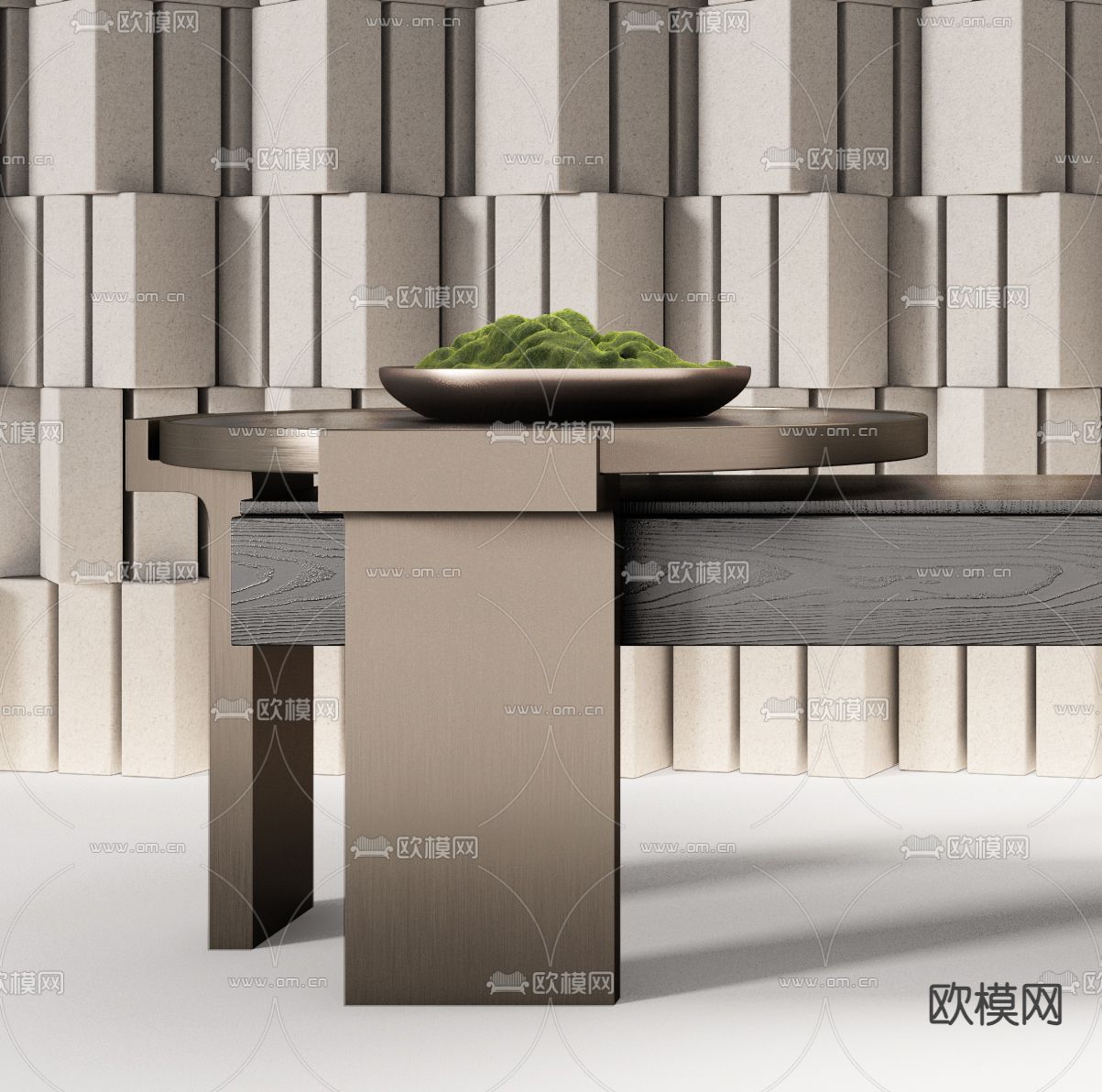 轻奢端景台 条案3d模型