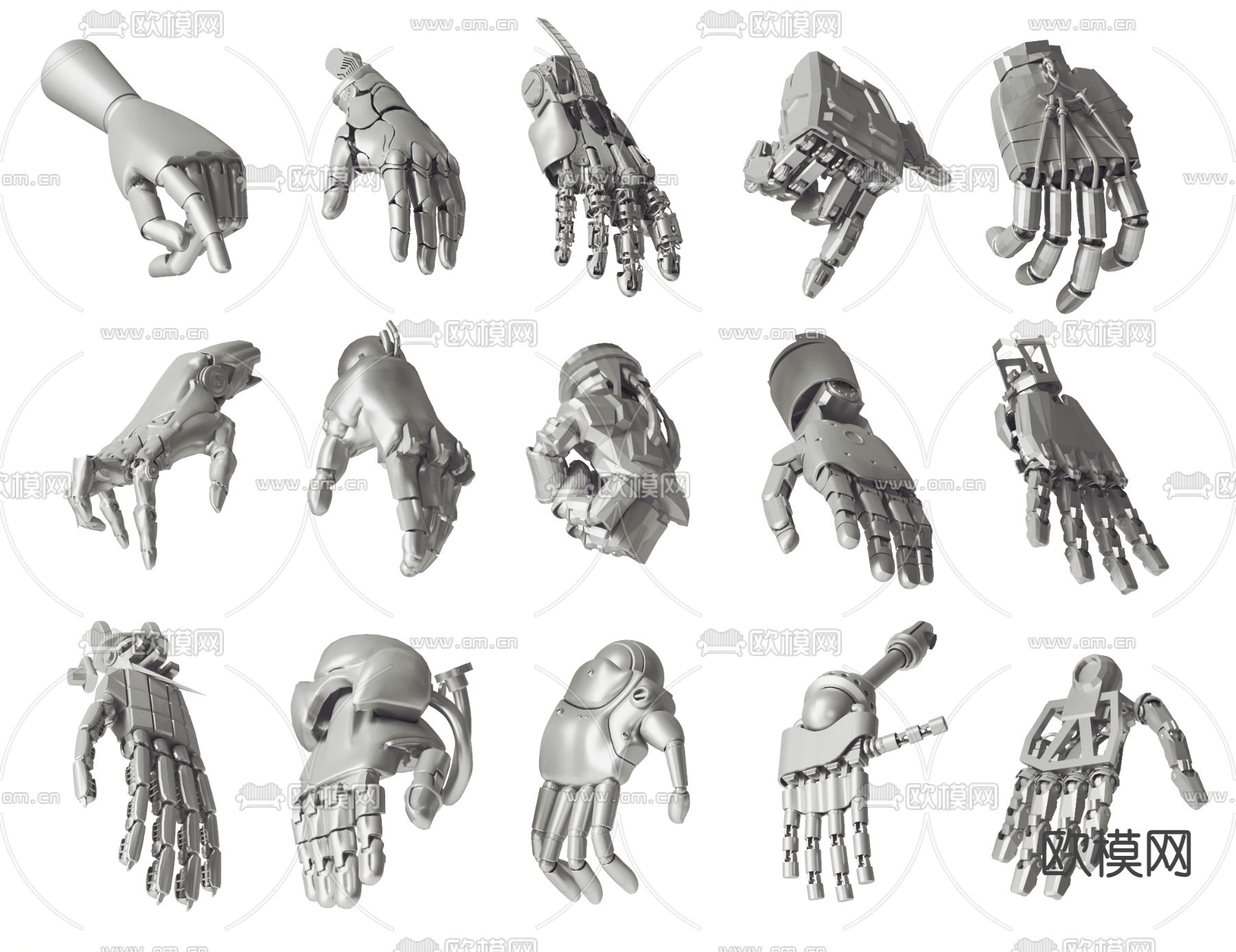 工业机械手 科技手3d模型下载
