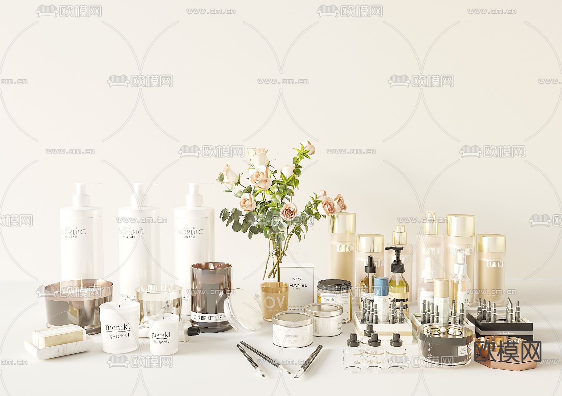 洗涤用品 化妆品 沐浴露3d模型下载