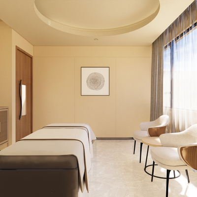  佗寂风SPA会所 影音室su模型 