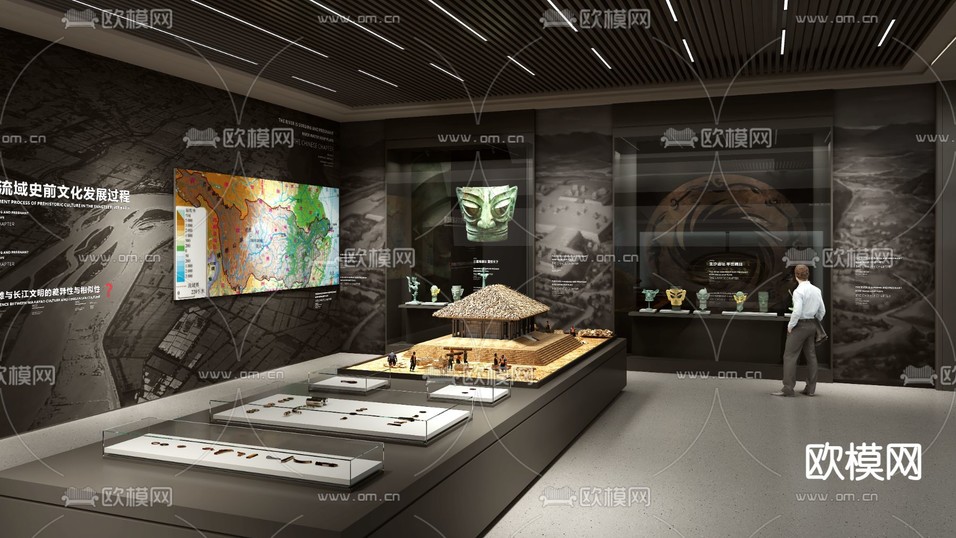 现代博物馆3d模型下载(渲染图1)