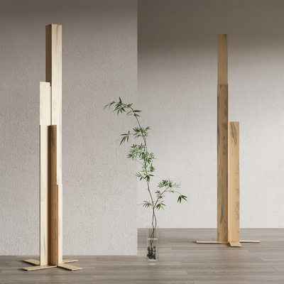 现代落地灯su模型