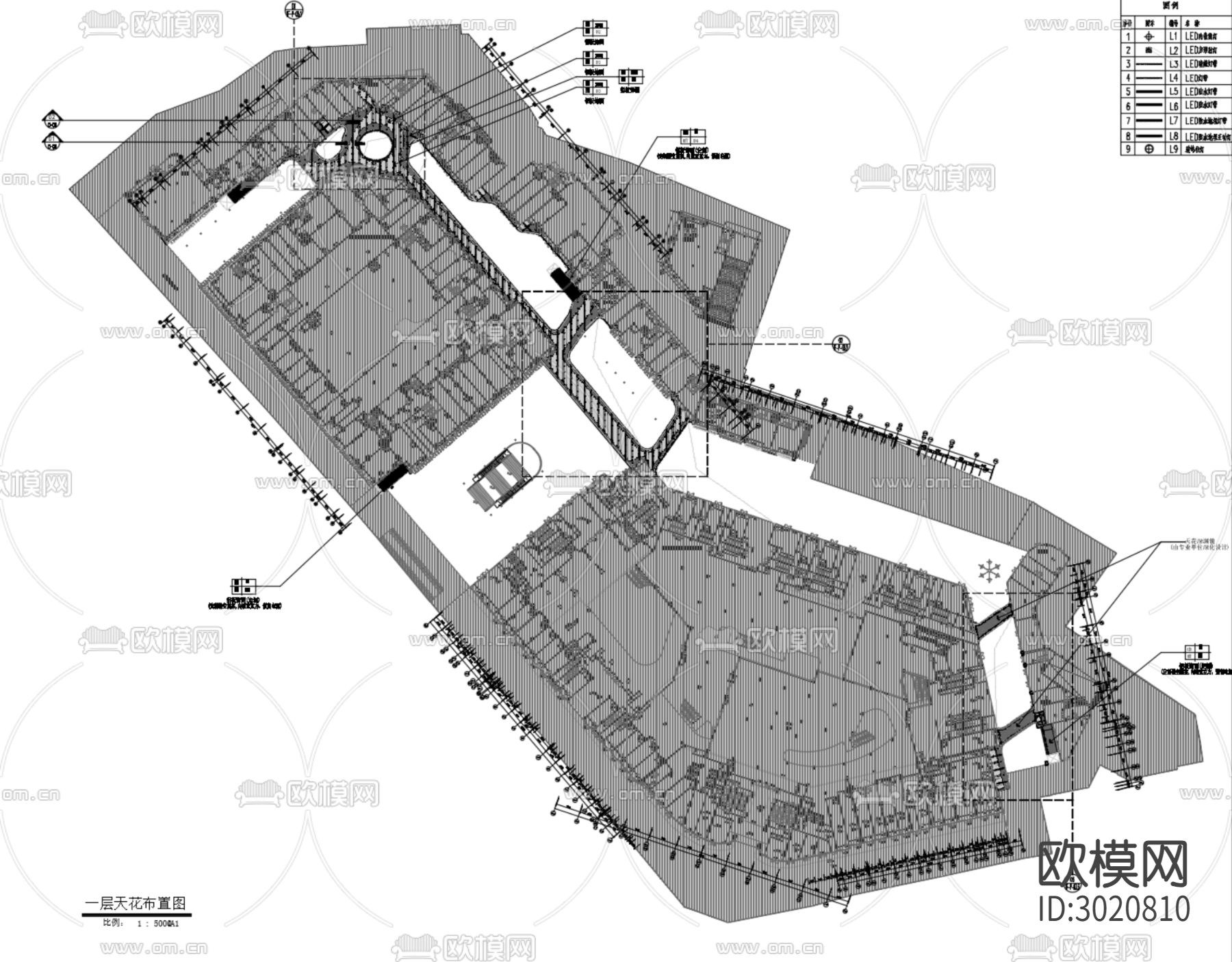 户外广场商业街区cad施工图下载（渲染图7）