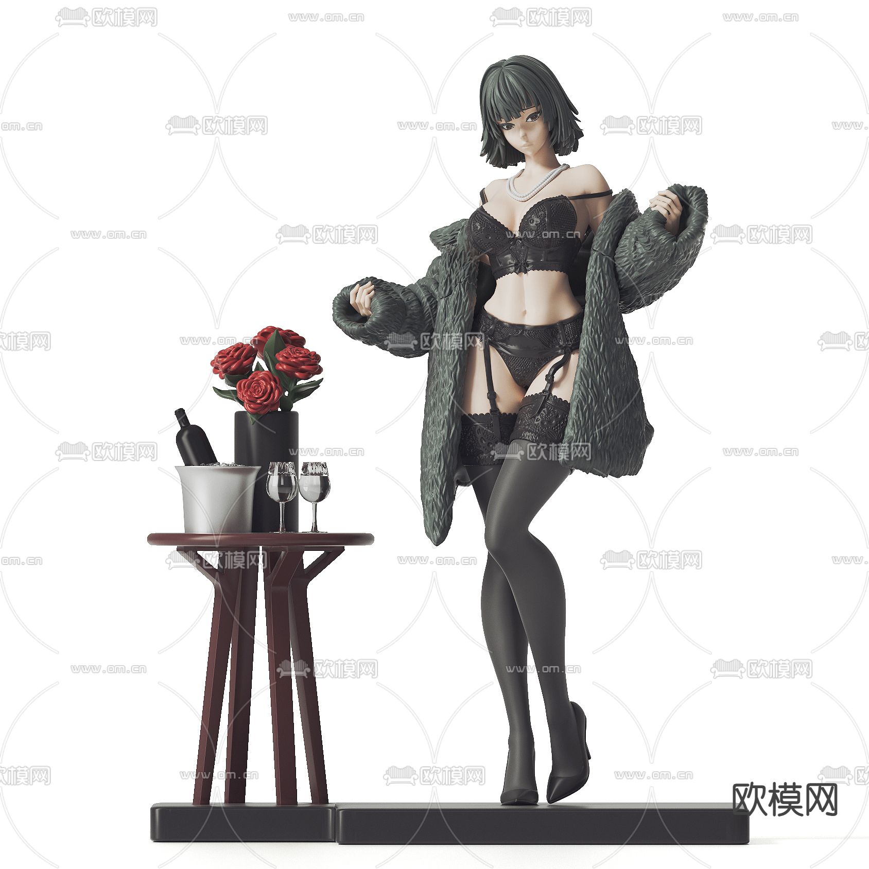 地狱吹雪手办 动漫潮玩 人物雕塑3d模型下载