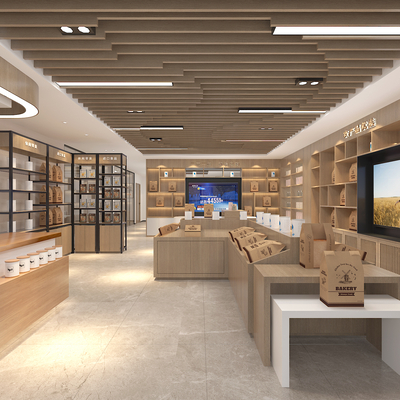  食品零售店 特产店su模型 