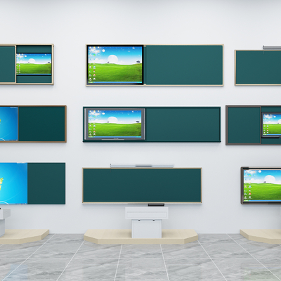  黑板 讲台su模型 