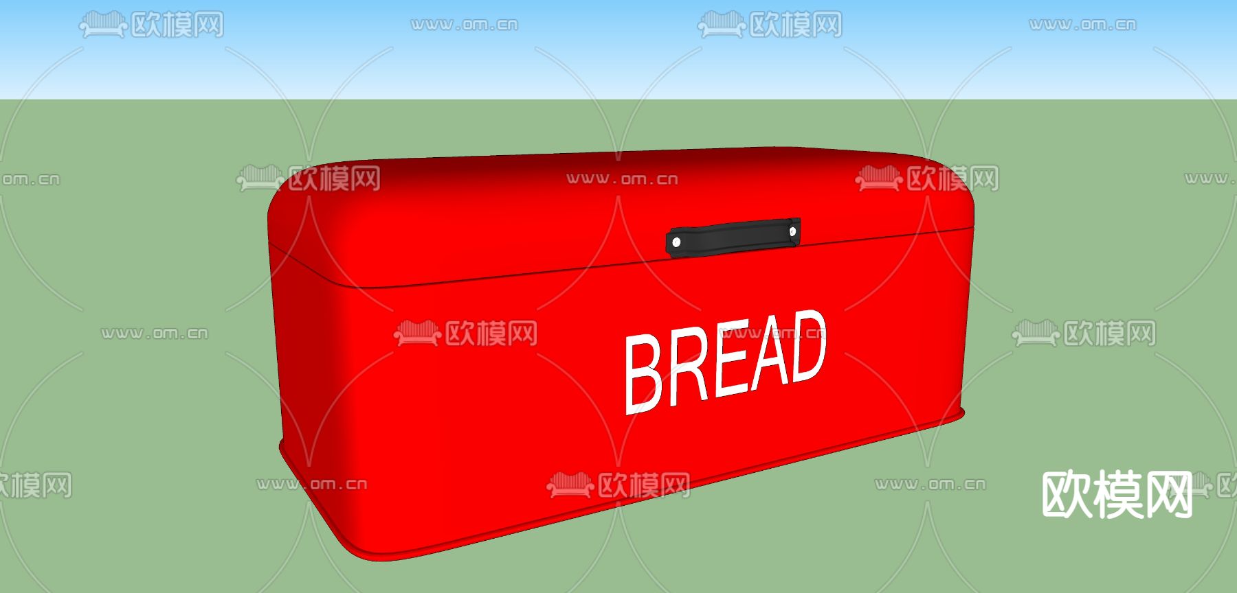 盒子 宝箱su模型下载（渲染图2）