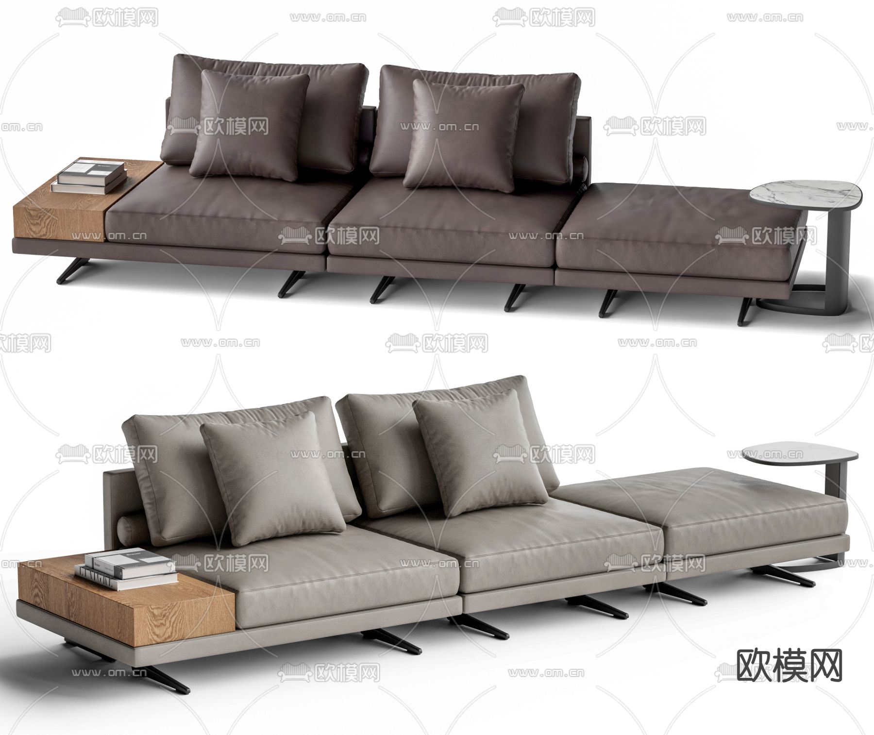 poliform 多人沙发su模型