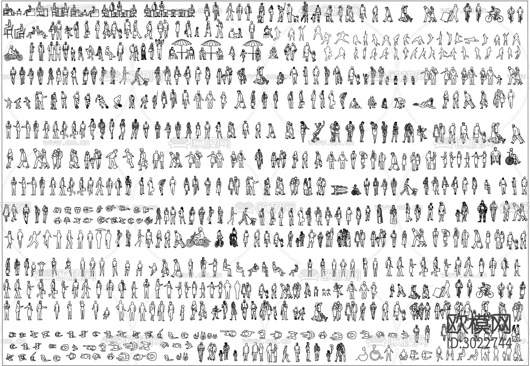 人物cad图库下载