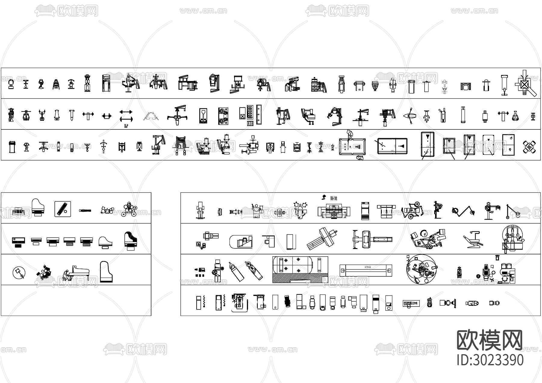 现代家具cad图库下载（渲染图6）