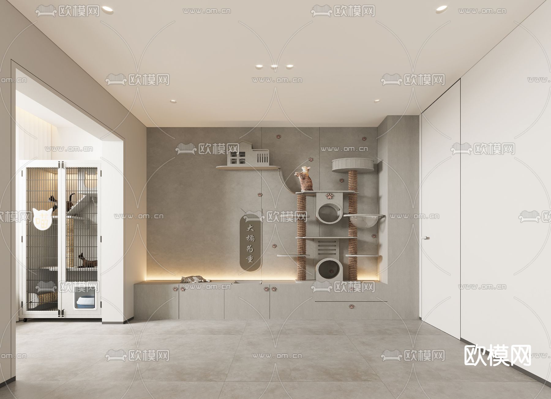 现代地下室 品酒室 休闲室3d模型下载（渲染图5）