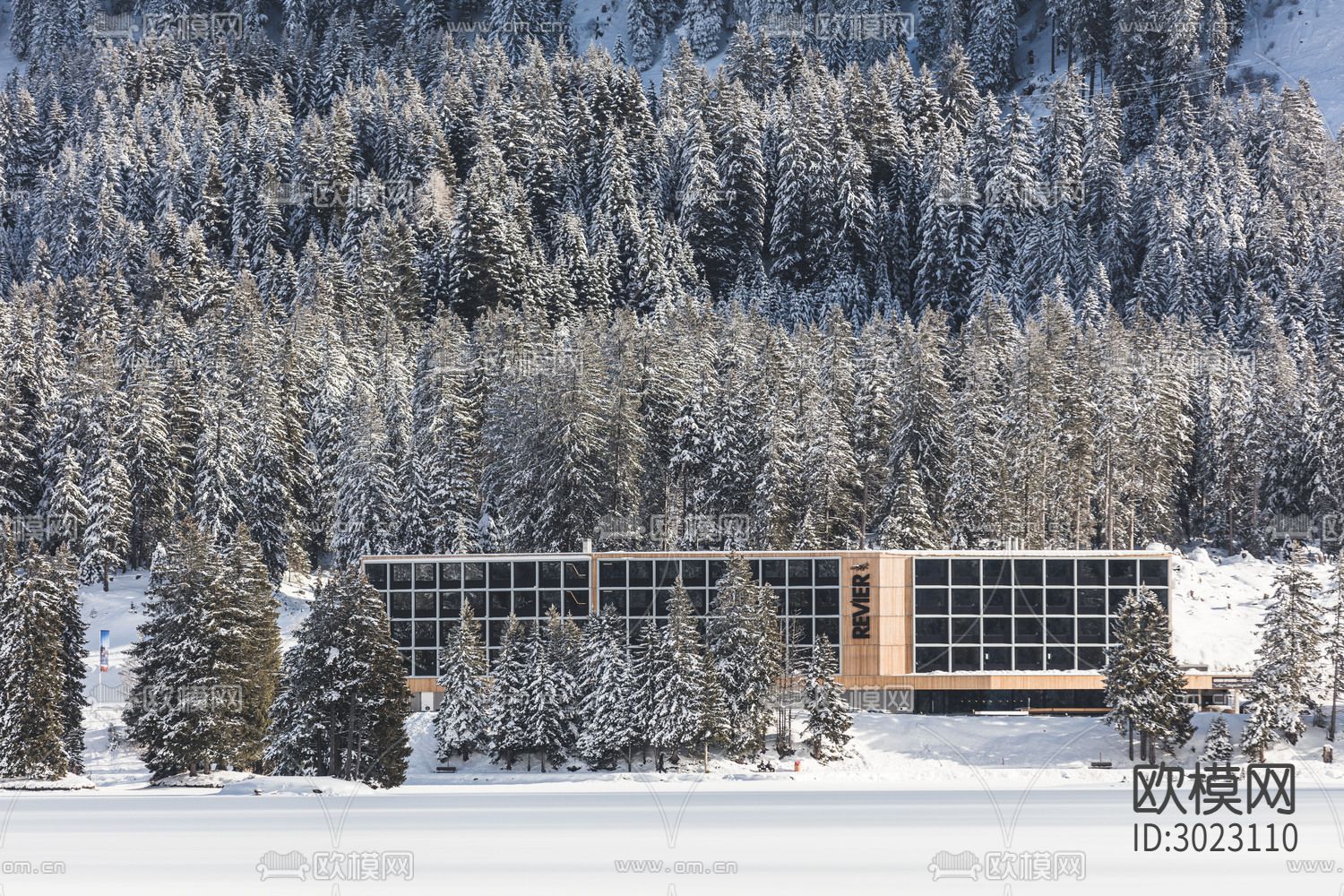 室外雪景贴图下载