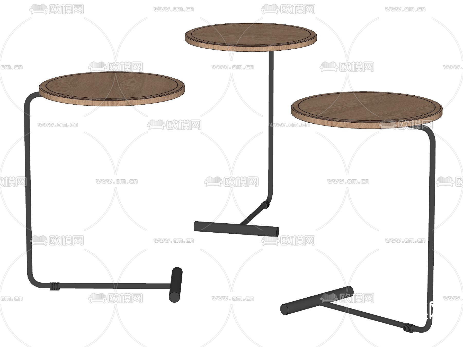 现代边几 角几su模型下载（渲染图1）