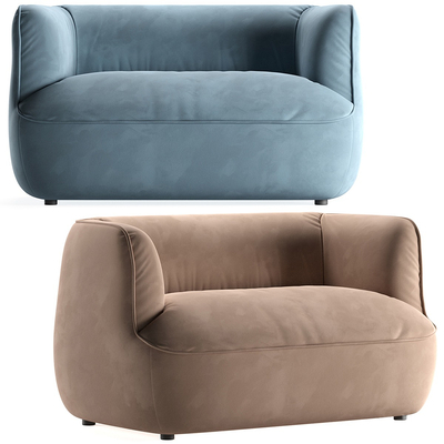 现代双人沙发 懒人沙发su模型