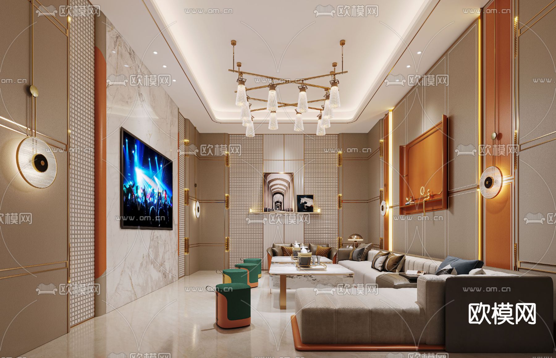 KTV包厢 夜总会 酒吧3d模型下载