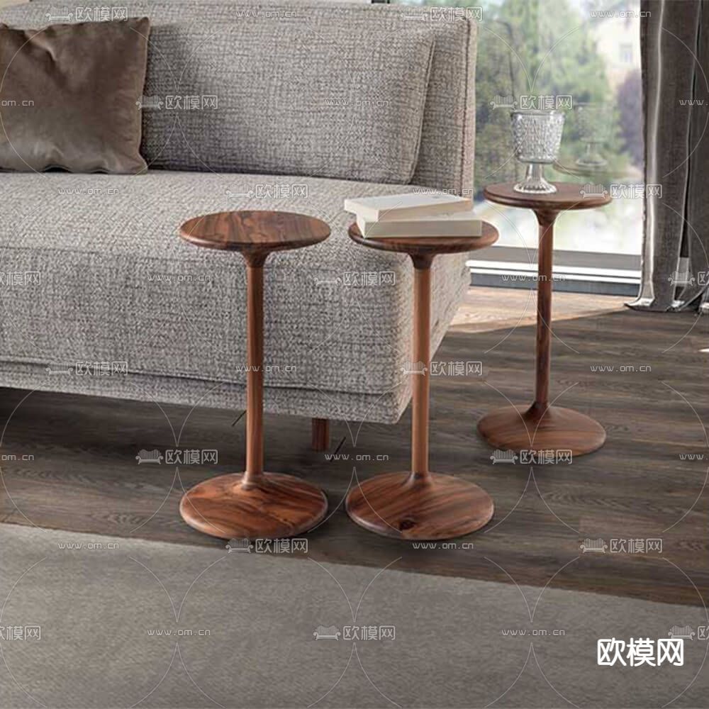 Pacini & Cappellini 边几 角几3d模型下载（渲染图2）
