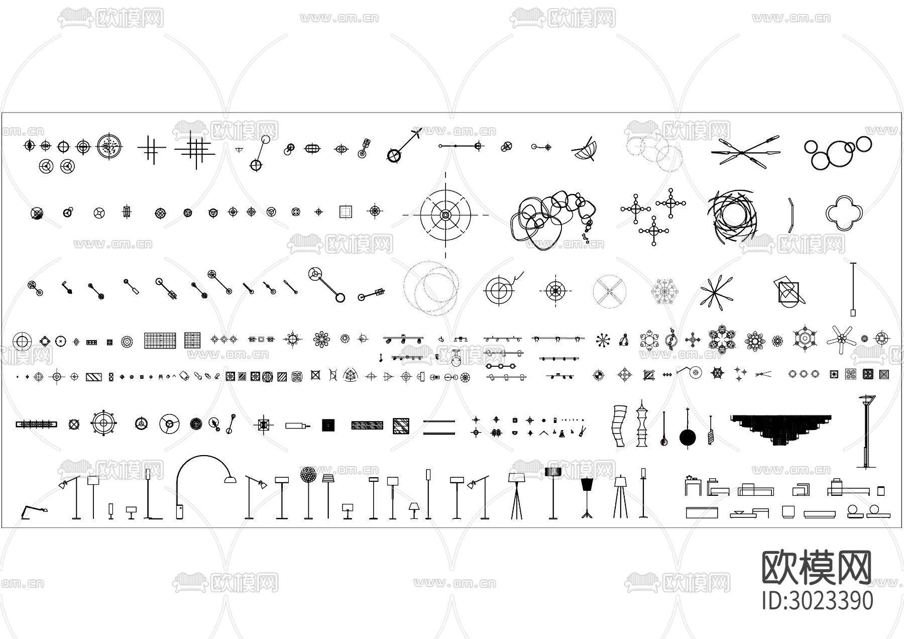 现代家具cad图库下载（渲染图5）