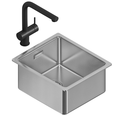 现代不锈钢水槽su模型