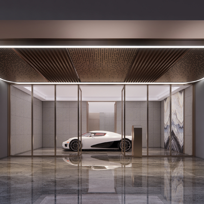  电梯厅 大堂su模型 