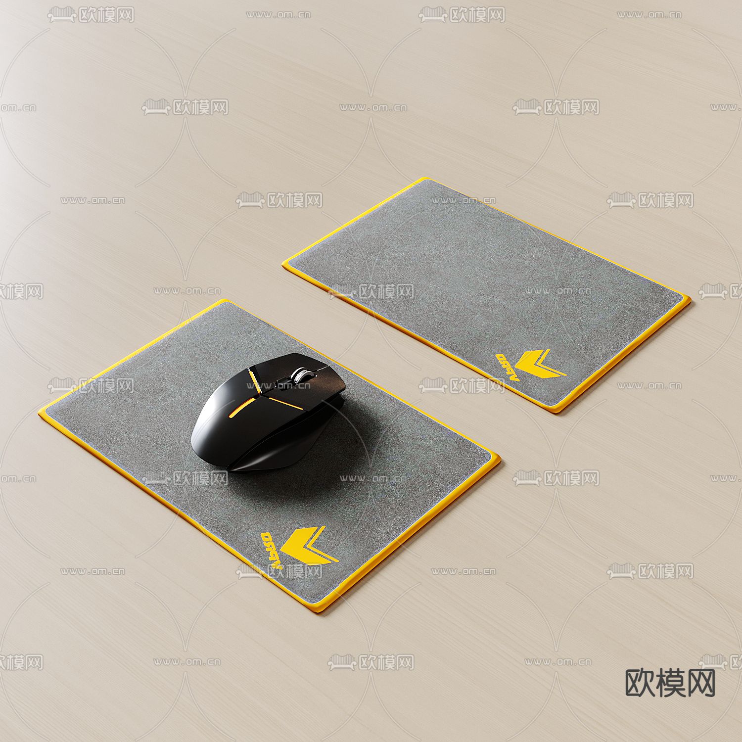 鼠标垫 鼠标3d模型下载