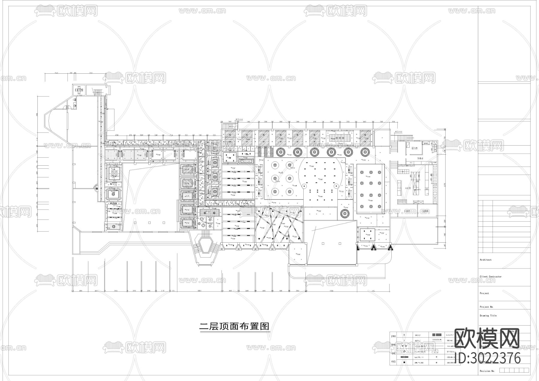 5400㎡ 汤泉 洗浴 水疗 休闲会所cad施工图下载（渲染图3）