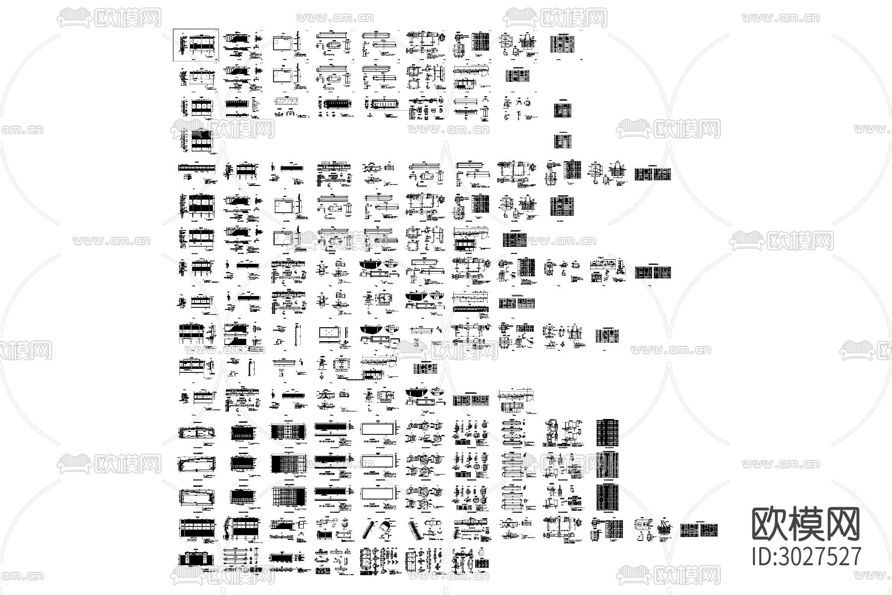 道路 声屏障 隔音 屏障 大样 声屏障 隔声cad大样图下载（渲染图7）