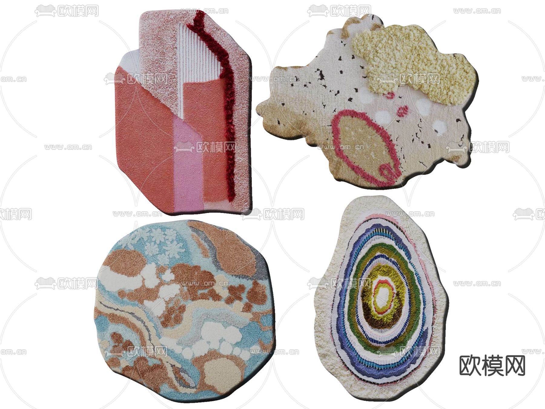 异形地毯3d模型下载