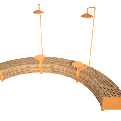  景观座椅 户外坐凳su模型 