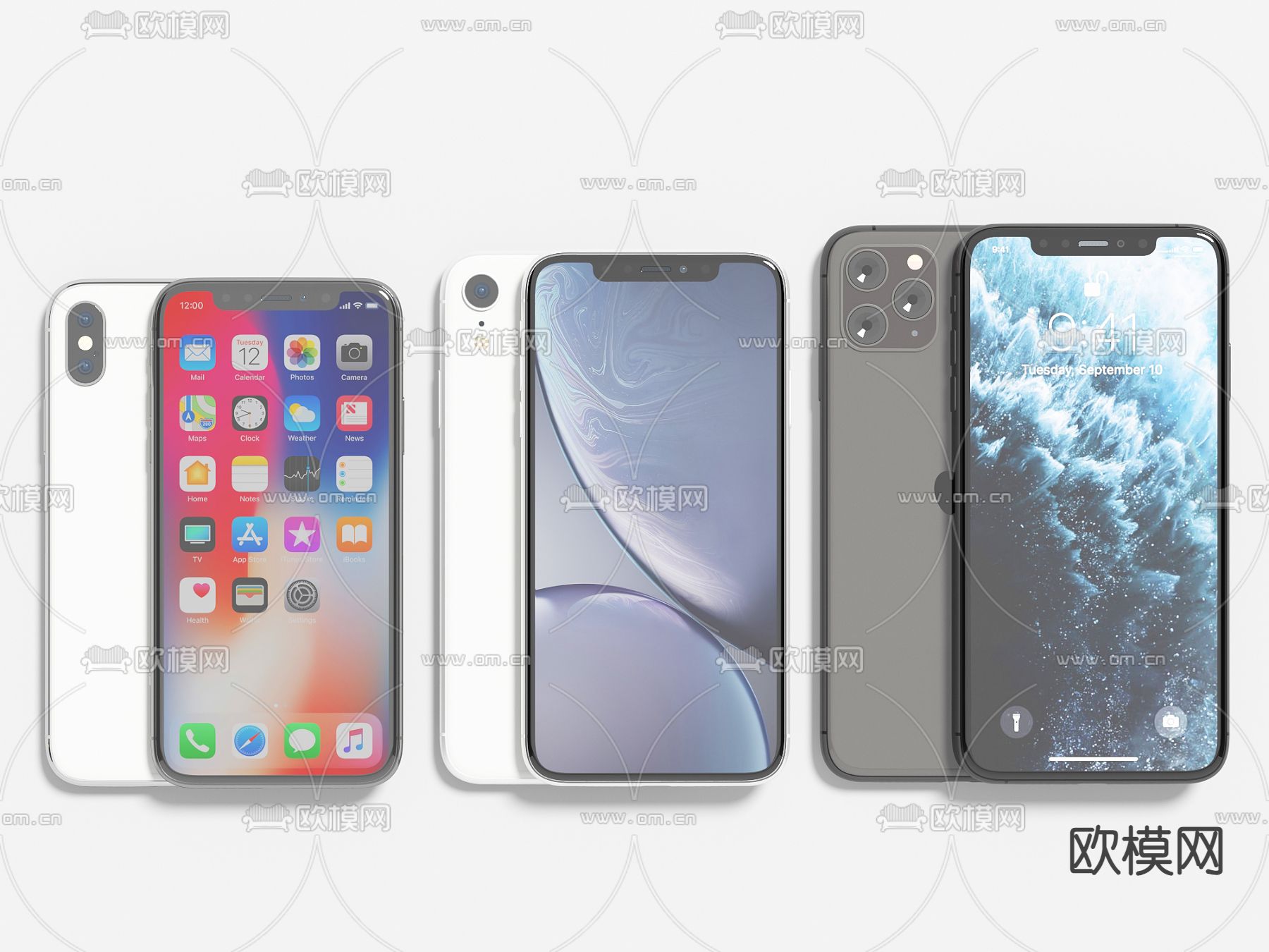 苹果手机3d模型下载