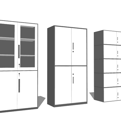  文件柜 档案柜su模型 