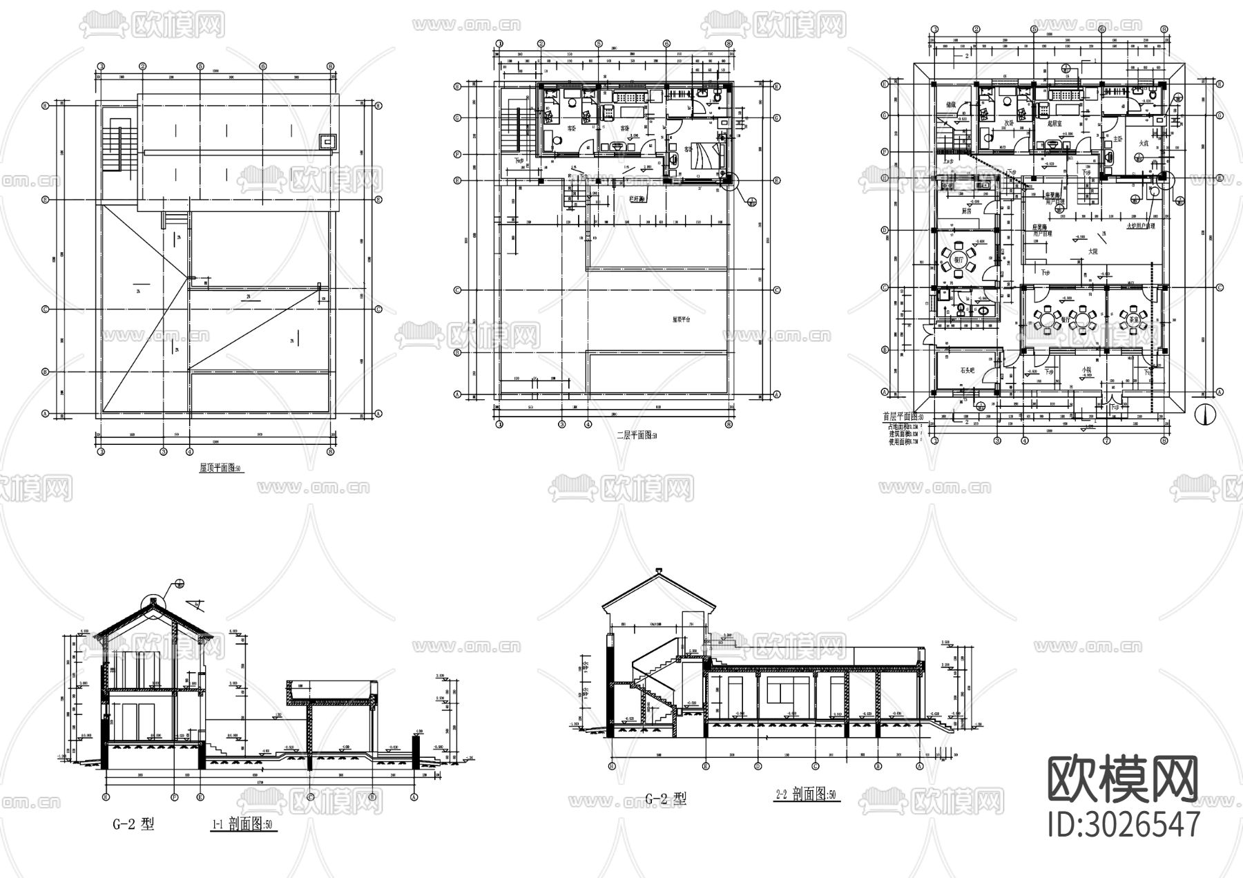 11美丽乡村CAD建筑图cad平面图下载
